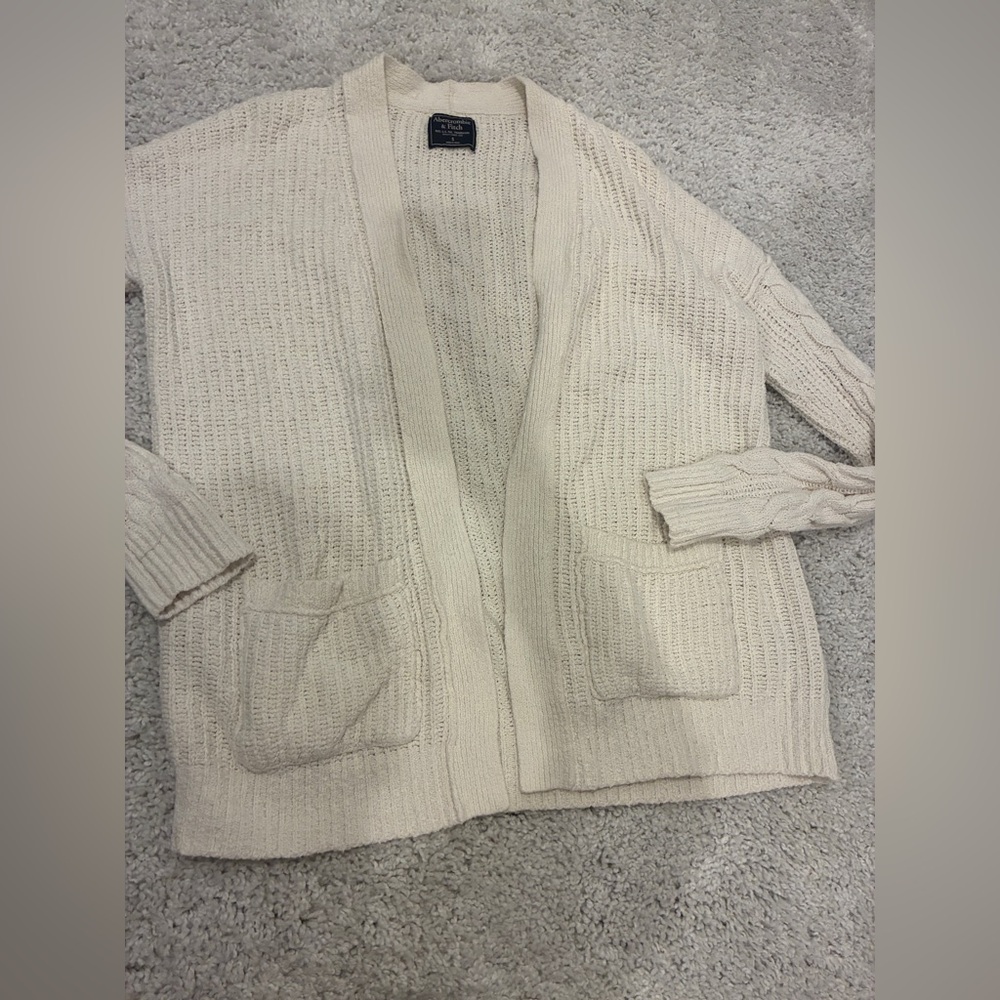 Abercrombie & Fitch Knit Cardigan with Pockets Womens Size Small